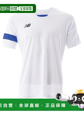 日本直邮New Balance 青少年运动衬衫 JJTF0489-WBL 白色 蓝色