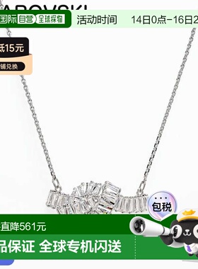 日本直邮施华洛世奇 Matrix 扭纹丝带项链透明银色2025AW5728553