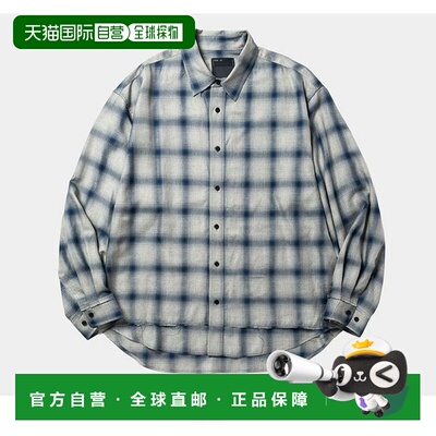 1h可退 日本直邮meanswhile男装オンブレサイドスリット长袖衬衫