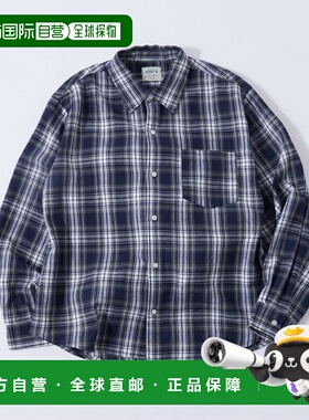 1h可退 日本直邮WHO'S WHO gallery 男装 宽松版型 纽扣格纹衬衫