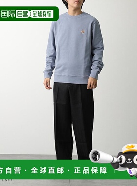 日本直邮MAISON KITSUNE 狐狸头贴片 LM00301KM0001 男士运动衫长