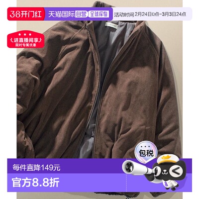 1h可退 日本直邮官方授权 FREAK'S STORE 宽松版灯芯绒加棉立领夹