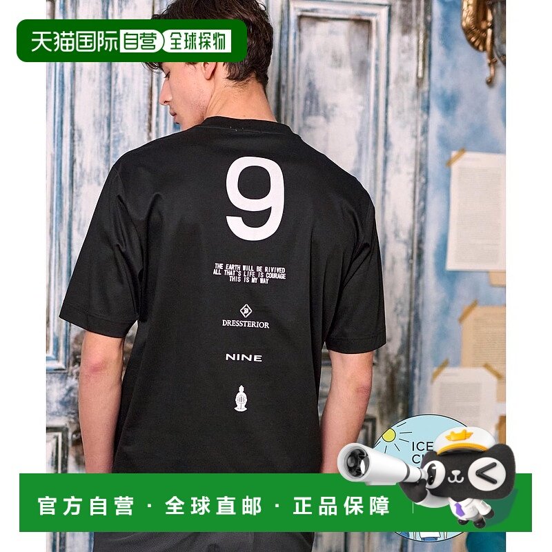 日本直邮DRESSTERIOR ICE CLEAR COTTON NINE街头T恤 [DR1233EM03