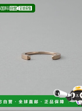 1h可退 日本直邮ete 女士 K10蜜雾粉金 开放式 studs 叠戴戒指 71