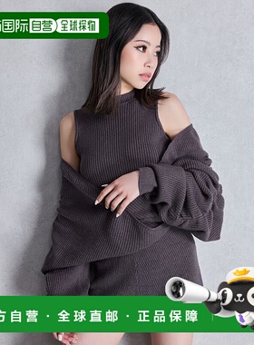 1h可退 日本直邮GYDA 女装 袖口褶皱设计 层叠感针织连体裙 07254