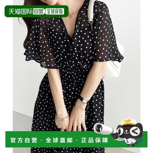 Cash Sleeve Cool气质印花优雅连衣裙 Flare 日本直邮GeeRA