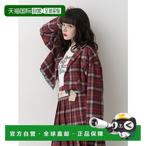 1h可退 日本直邮jouetie 女士蕾丝拼接短款外套【套装款】 082510