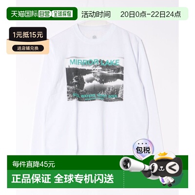 1h可退 日本直邮Mac-House 男女同款 风景摄影印花长袖圆领T恤 01