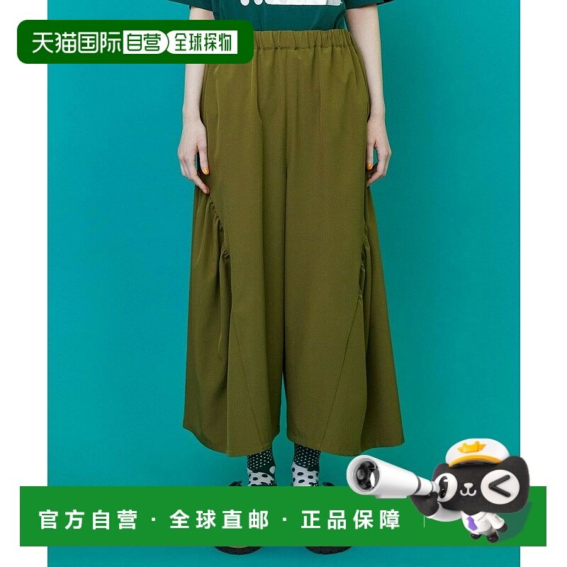1h可退 日本直邮FRAPBOIS 女士侧褶高腰阔腿裤 B1553RFP009休闲裤