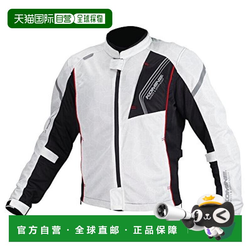 日本直邮komine赛车服摩托车服饰网眼夹克银/黑色M夏季外套