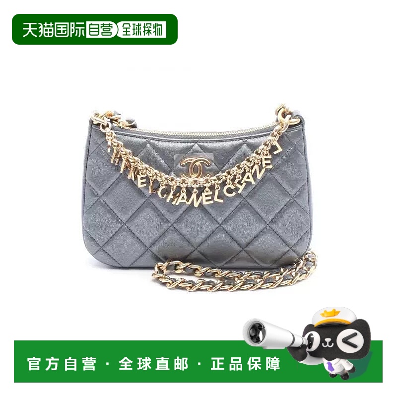 日本直邮中古Chanel香奈儿女包A级95新chain clutch链条手包牛皮