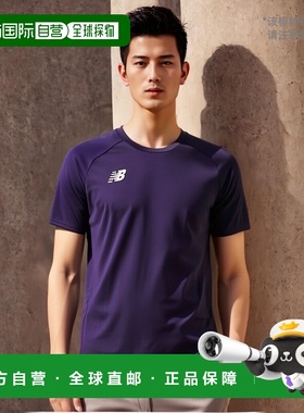 日本直邮New Balance 运动衬衫 男式 JMTF0486-PRP 紫色