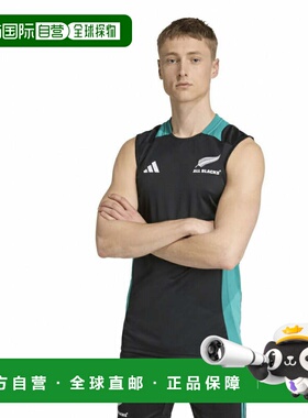 日本直邮adidas 男士橄榄球无袖T恤 ALL BLACKS 单肩背心 JM9637