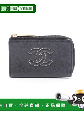 日本直邮中古Chanel香奈儿女A级95新coin purse零钱包牛皮零钱包