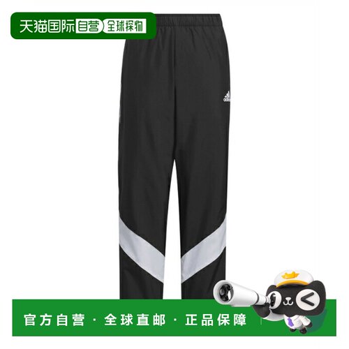 日本直邮Adidas/阿迪达斯徽标松紧腰直筒长裤日版儿童款 JH1098