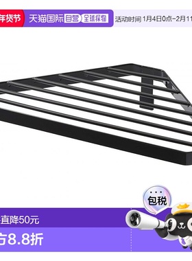 【日本直邮】Yamazaki山崎炉灶边三角架 角落收纳架 黑色 tower 2