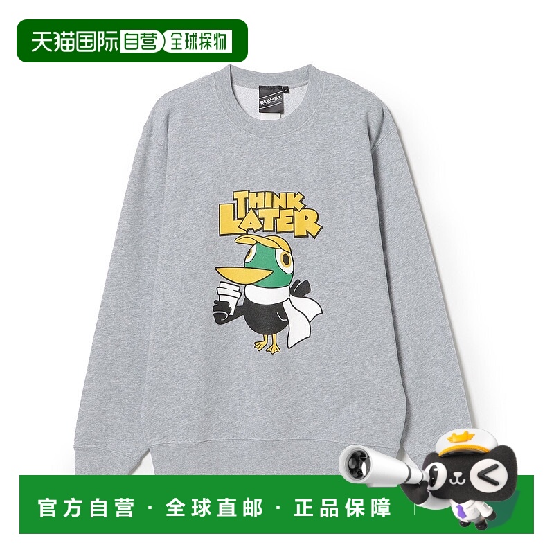 1h可退 日本直邮BEAMS T 男女同款 THINK LATER 圆领卫衣 潮流印