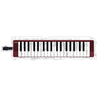【日本直邮】雅马哈YAMAHA Pianica系列口风琴 栗子色 附琴中音