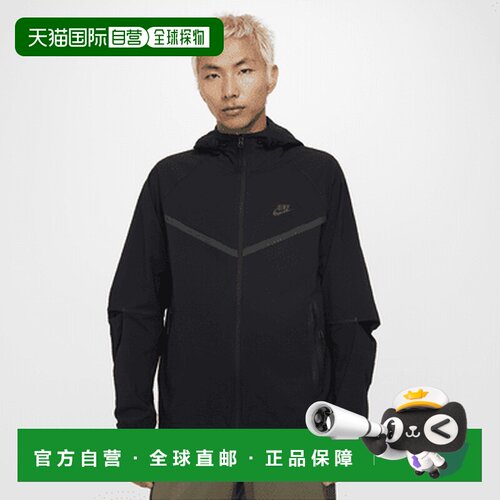 日本直邮Nike WINDRUNNER Tech 连帽休闲运动夹克 男款 黑色