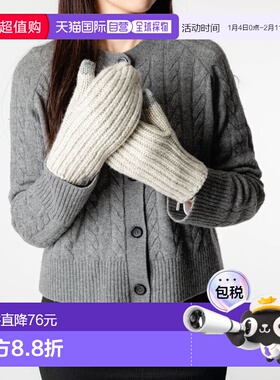 日本直邮UGG 女士厚实罗纹连指手套 101022女士手套时尚配饰