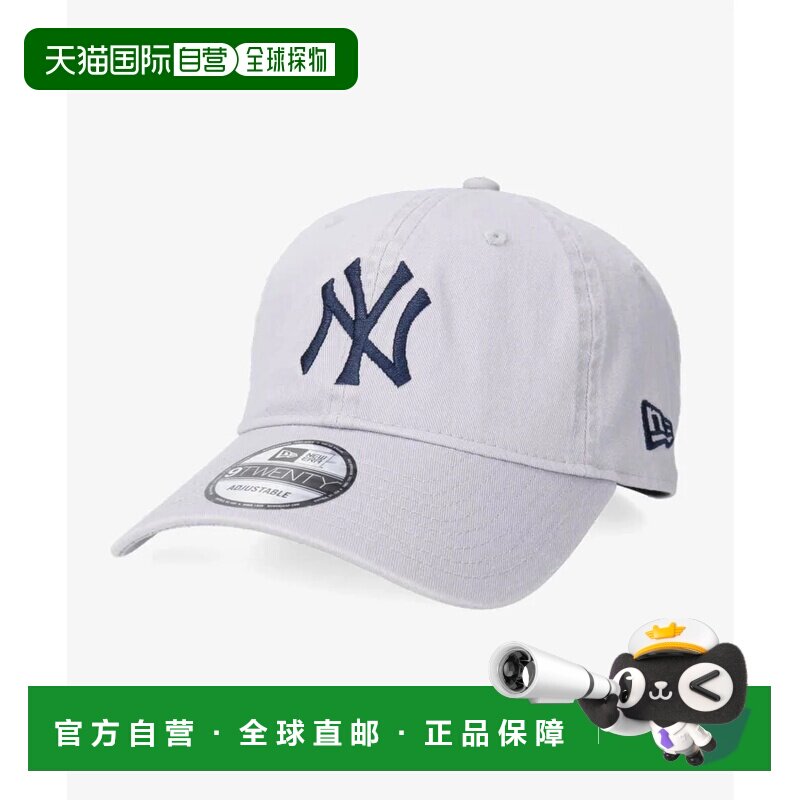 日本直邮NEW ERA 帽子 纽约洋基队 MLB 男女款 灰/深蓝 (03)头饰图片