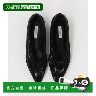1h可退 日本直邮UNITED ARROWS 水钻平底鞋高跟鞋单鞋一脚蹬