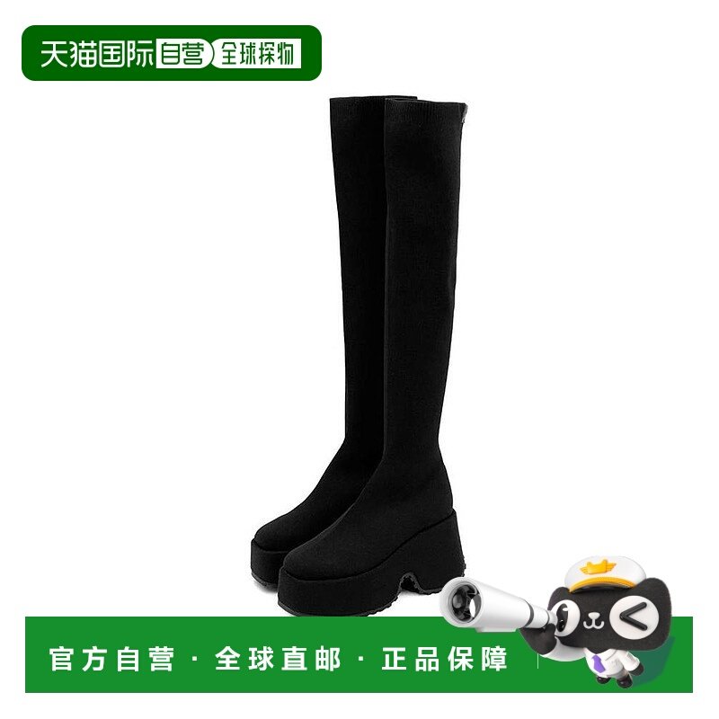 日本直邮日潮 GRL 弹力针织厚底长筒靴 zr1194 韩系早秋穿搭长靴