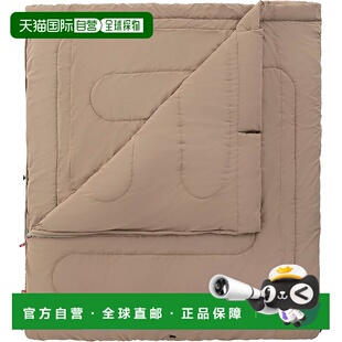 【日本直邮】Coleman科勒曼 家族多人用睡袋 新款米黄色户外