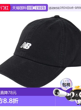日本直邮New Balance 6 面板经典帽 黑色 [LAH51004BK] 帽子