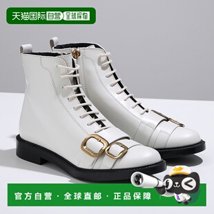 日本直邮TODS 女士皮革僧侣带系带踝靴 XXW59C0DL900G9 (B015)