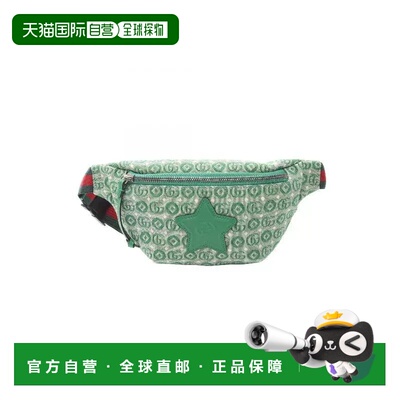 日本直邮中古Gucci古驰男包A级95新waist bag腰包帆布腰包绿色