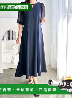 日本直邮GeeRA 袖杨柳透明美线条连衣裙 R04609EW018289