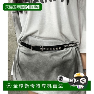 铆钉腰带 1h可退 合成皮革 日本直邮Figments FG25SS218 男女同款