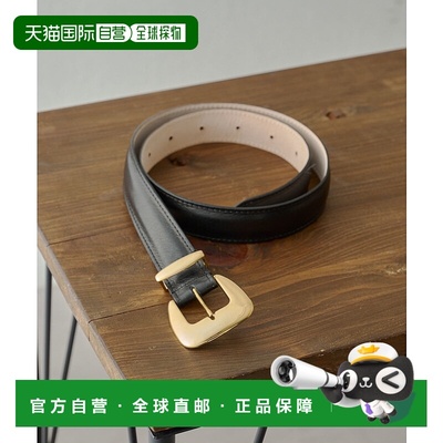 1h可退 日本直邮Drawing Numbers女装时尚皮革腰带方形扣设计 DNZ