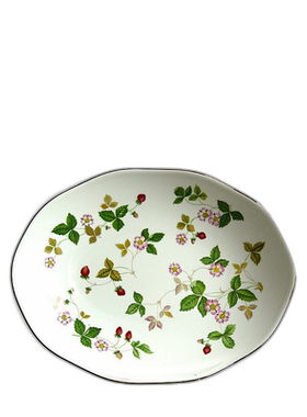【日本直邮】WEDGWOOD威基伍德野草莓系列多边形盘子中式餐盘
