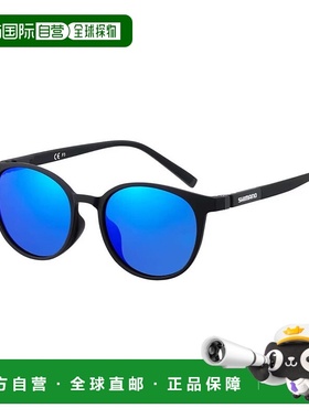 日本直邮Shimano 偏光眼镜 Boston 眼镜 01 UJ-053Y 哑光黑/蓝镜