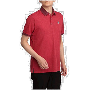 【日本直邮】Mizuno美津浓高尔夫短袖POLO衫男式2XL红色 52MA1007