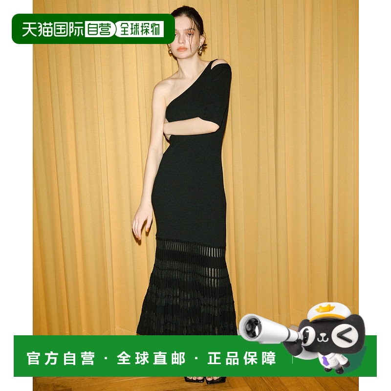 1h可退 日本直邮eimy istoire 女士单肩紧身鱼尾针织连衣裙 11232
