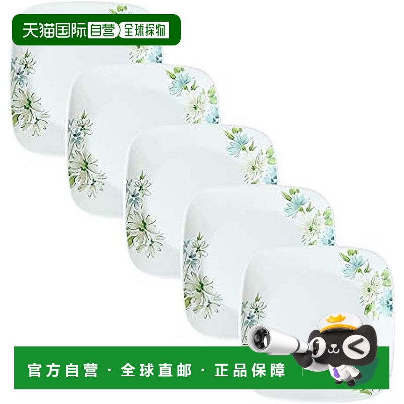 【日本直邮】corelle康宁餐具 方餐盘 5个 J2211-FFA CP-1617