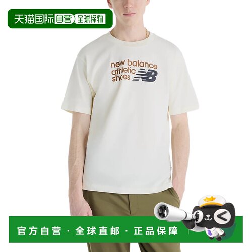 日本直邮New Balance NB Athletics 纯棉圆领简约柔软短袖T恤 男