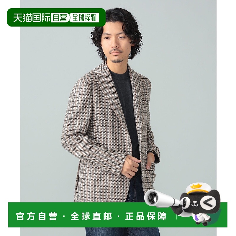 1h可退 日本直邮TAGLIATORE 男装 枪花格纹 西装外套 立体剪裁 日