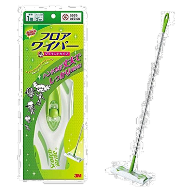 【日本直邮】3M 地拖把 本体 Joint 付3块地板干巾 ScotchBrite