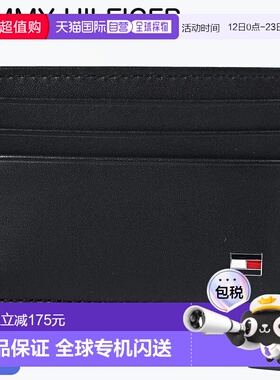 日本直邮TOMMY HILFIGER 男士 ETON CC 卡包黑色AM0AM00653 002 B