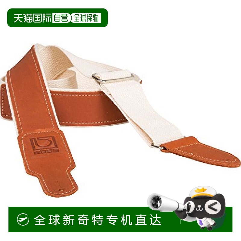 【日本直邮】BOSS老板吉他用背带绒面皮革浅棕色 BSH-20
