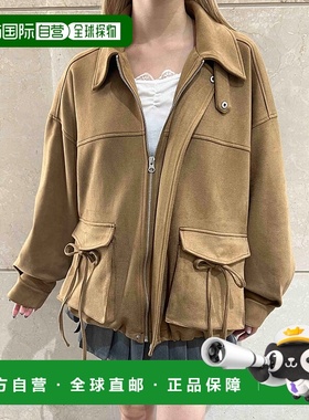 1h可退 日本直邮PHILLY 女装 宽松廓形抽绳设计秋冬仿麂皮感女士