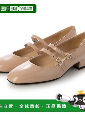 日本直邮FABIO RUSCONI 圆头双带高跟鞋 平底鞋 FA933BW20674黑色