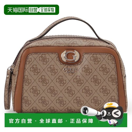 日本直邮GUESS ORLINA双拉链化妆包 GU1432DW031863