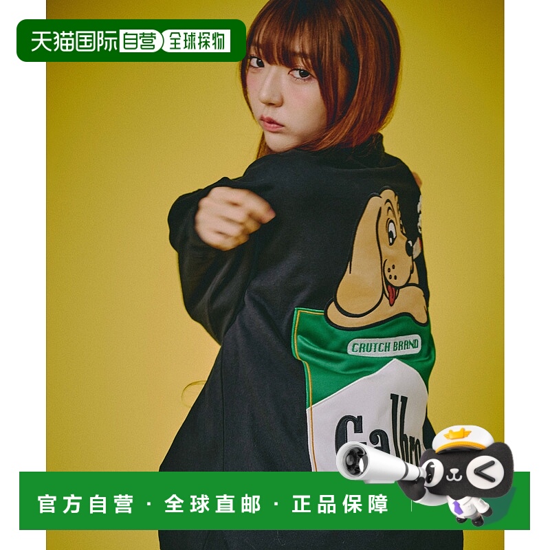 1h可退 日本直邮GALFY男女同款宽松T恤 胸口烟盒袋设计 复古街头