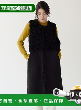 1h可退 日本直邮sankyo shokai 女装 仿毛皮拼接 可双面穿 长款马