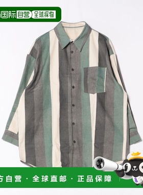 日本直邮antiqua 男女同款 条纹衬衫 半透明设计宽松版型 ZY00135